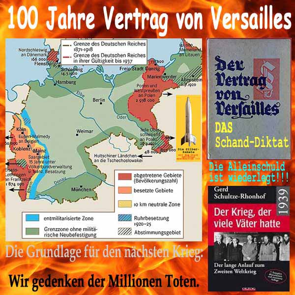 SilberRakete Vertrag von Versailles 100Jahre Schanddiktat Keine Alleinschuld Krieg Gedenken Opfer