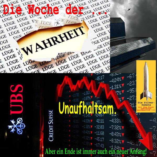 SilberRakete Woche der Wahrheit UBS CS DB pleite Ende neuer Anfang