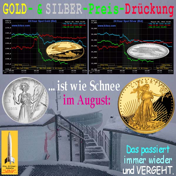SilberRakete GOLD-SILBER-Preisdrueckung-wie-Schnee-im-August-passiert-vergeht-Liberty