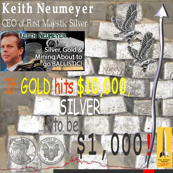 SilberRakete KeithNeumeyer-GOLD-10000Dollar-SILBER-1000Dollar-Kurs-Barren-Liberty-Eagle