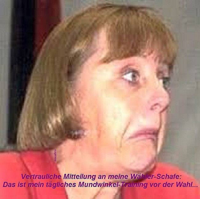 Ausgekrebst Merkels vertrauliche Mitteilung an ihre Waehler Schafe von der Wahl