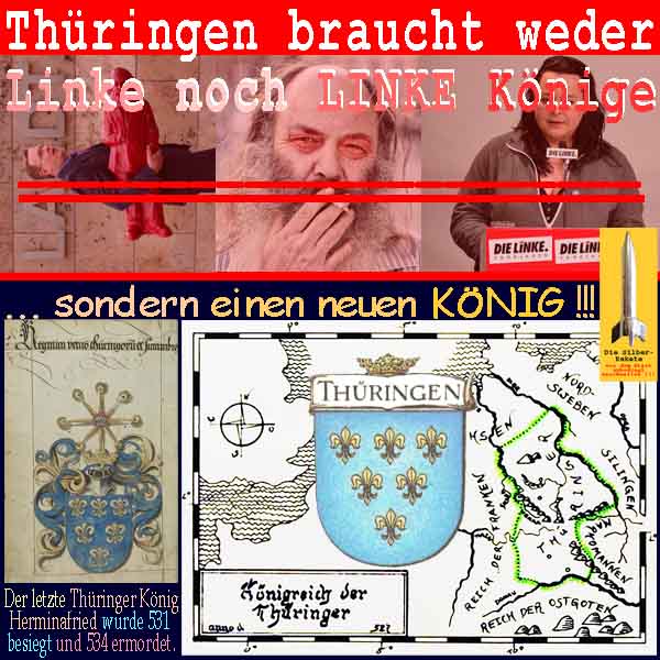 SilberRakete Thueringen braucht weder Linke noch Koenigs Sondern neuen Koenig Wappen Koenigreich2