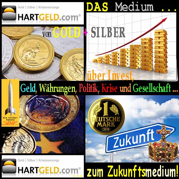 SilberRakete Hartgeld Medium von GOLD SILBER Invest Geld Krise zum Zukunftsmedium GOLDMark2018 Reichskrone