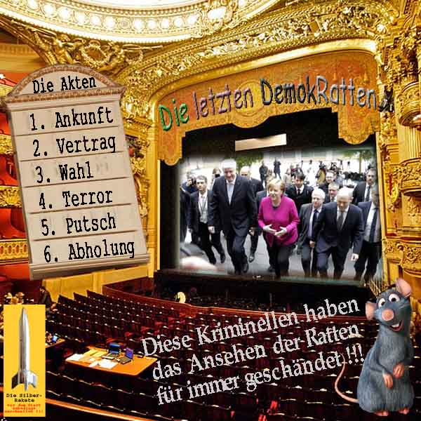 SilberRakete Theater Die letzten Demokratten GrosseKoaliton bis Abholung Ansehen der Ratten geschaendet