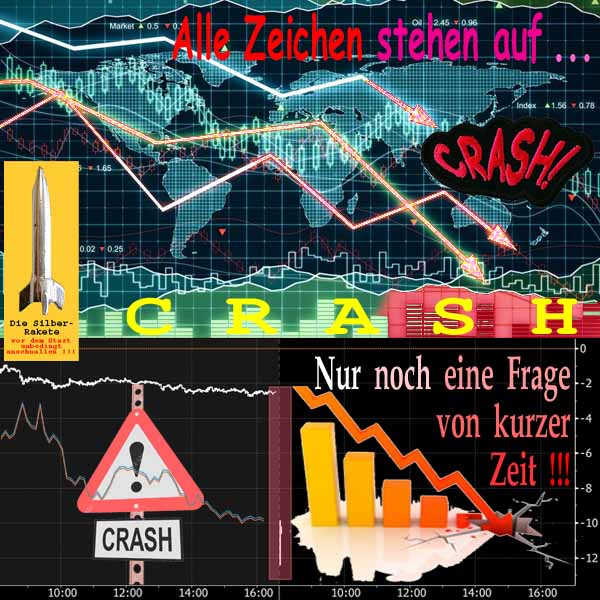 SilberRakete Alle Zeichen stehen auf Crash Kurs DeutscheBank Nur noch eine Frage von kurzer Zeit