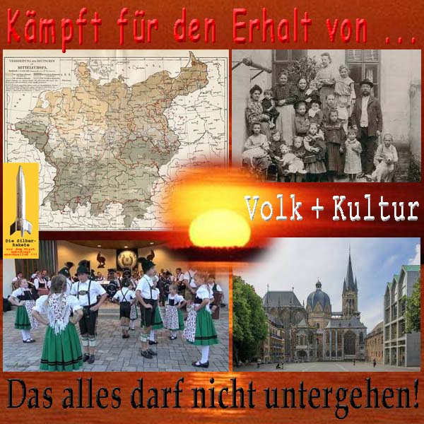 SilberRakete Kaempft fuer Erhalt von Volk Kultur Deutsches Reich Grossfamilie Volkstanz DomAachen